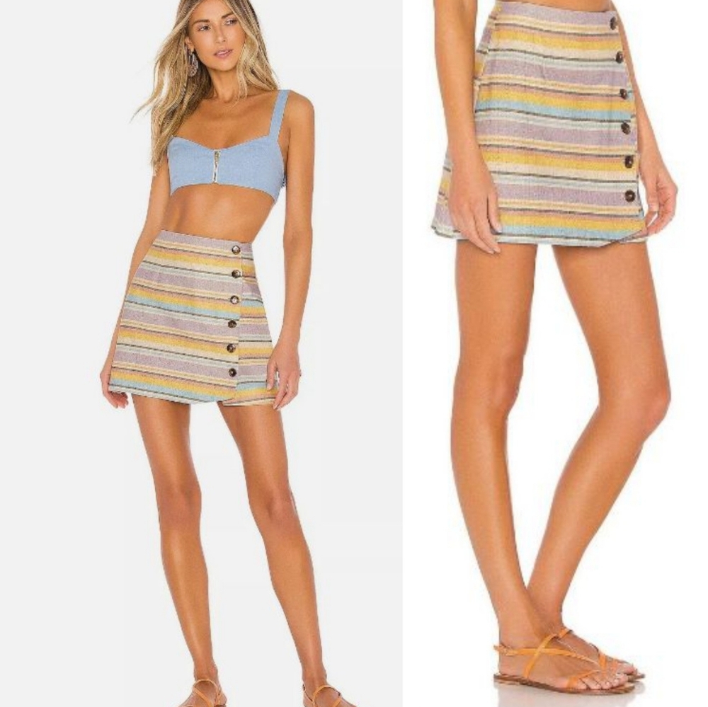 NWT ~ ELLEJAY Revolve Lele Striped Skirt